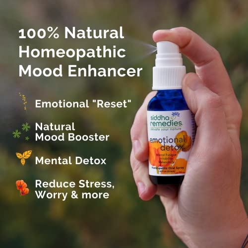 Siddha Remedies Emotional Detox Homeopathic Oral Spray for Melancholy, Irritability Siddha buy supplements canada