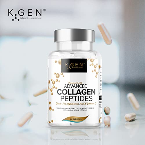 Pure Collagen Supplements Capsules Grass Fed Advanced Multi Collagen Peptides K GEN rejuvenation nutrition buy supplements canada