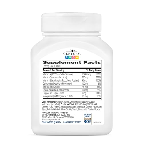 21st Century Ace Antioxidant Tablets, 75Count 21st Century buy supplements canada