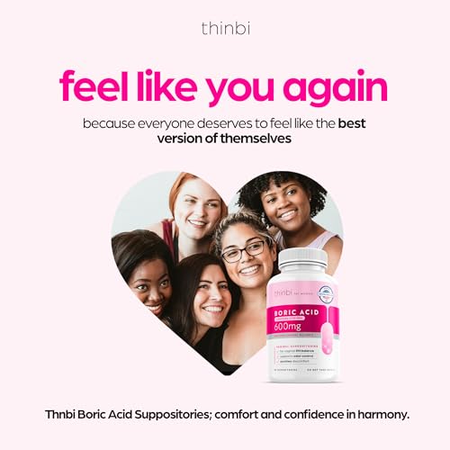 Thinbi Boric Acid Suppositories for Women w/Aloe Vera - BV Treatment & PH Balance Artnaturals buy supplements canada