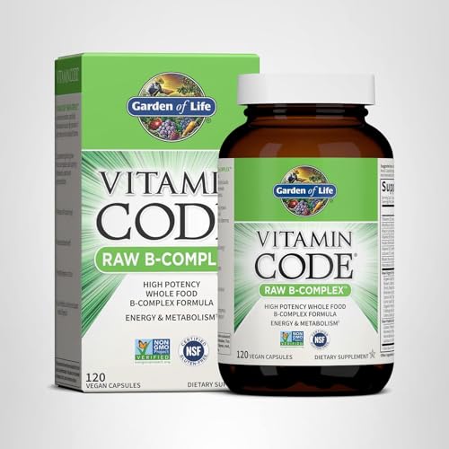 Garden of Life Vitamin B Complex, 120 Vegan Capsules, High Potency Vitamins for Energy & Metabolism with B6, Folate & B12 Garden of Life buy supplements canada