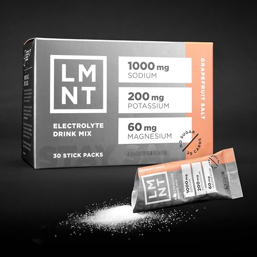 LMNT Zero-Sugar Electrolytes - Grapefruit Salt - Hydration Powder Packets | No Dodgy Drink LMNT buy supplements canada