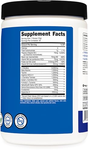Nutricost Stim-Free Pre-Workout, 30 Servings (Blue Raspberry) - Caffeine Free, Stimulant Nutricost buy supplements canada