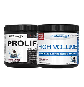 PEScience High Volume + Prolific Pre-Workout Stack, Powerful Nitric Oxide & Energy PEScience buy supplements canada