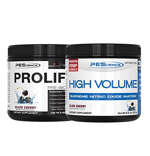 PEScience High Volume + Prolific Pre-Workout Stack, Powerful Nitric Oxide & Energy PEScience buy supplements canada