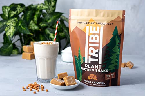 TRIBE Vegan Protein Powder - Salted Caramel - Pea and Rice Protein Blend - Vegan TRIBE buy supplements canada