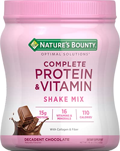 Nature's Bounty Complete Protein & Vitamin Shake Mix with Collagen & Fiber, Contains Vitamin C Nature's Bounty buy supplements canada