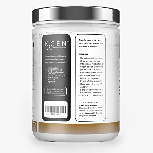 K-GEN Bovine Collagen Powder with Premium Quality Ingredients – Pure Hydrolysed Grass-Fed Bovine Collagen K GEN ketogenic enhancement buy supplements canada