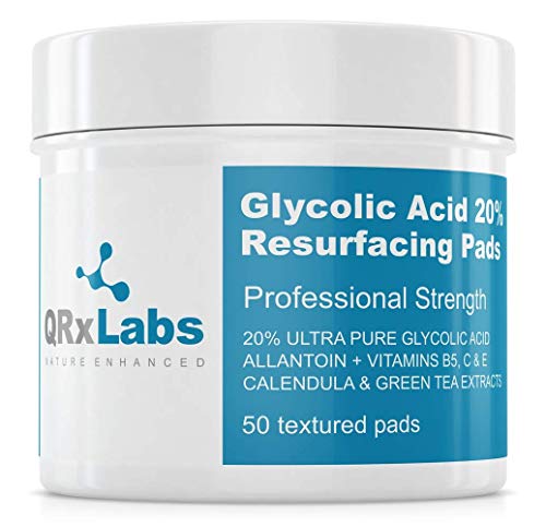 QRxLabs Glycolic Acid 20% Resurfacing Pads for Face & Body with Vitamins B5 QRxLabs buy supplements canada