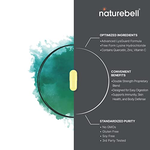 NatureBell L-Lysine 1000mg + Quercetin 250mg Supplement, 240 Capsules, Free Form NatureBell buy supplements canada