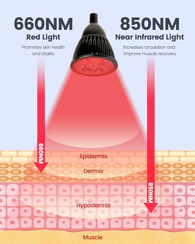 YMM Update Red Light Therapy for Body, All Metal Red Light Therapy Device with Stand, 660nm YMM buy supplements canada