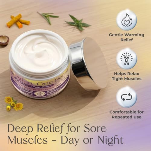 PURPLE CANYON All in One Magnesium Pain Cream – Natural Pain Relief Cream with Arnica, MSM & Capsaicin for Muscle & Joint Support – Fast-Absorbing, Non-Greasy Formula with Aloe Vera & Turmeric PURPLE CANYON buy supplements canada