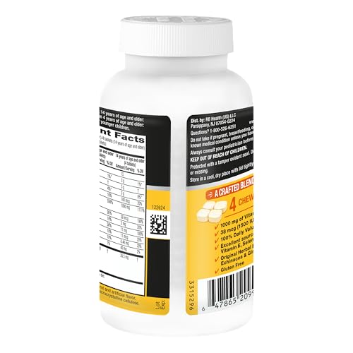 Airborne Vitamin C 1000mg (per Serving) - Citrus Chewable Tablets (116 Count in a Bottle), Gluten-Free Immune Support Supplement, with Vitamins A C E, Zinc, Selenium Airborne buy supplements canada