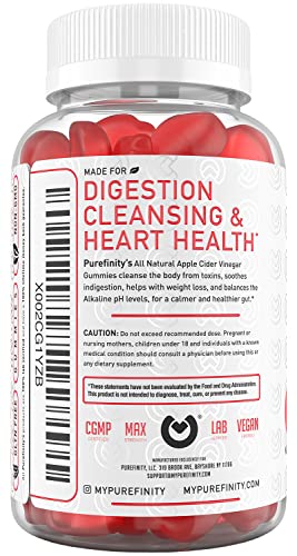 PUREFINITY Apple Cider Vinegar Gummies – Raw, Natural, Unfiltered ACV from The Mother PUREFINITY buy supplements canada