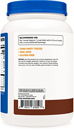 Nutricost Whey Protein Concentrate (Chocolate) 2LBS - Gluten Free & Non-GMO Nutricost buy supplements canada