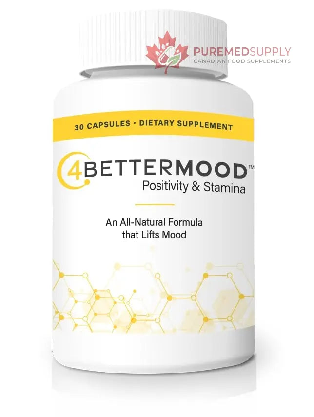 4BETTERMOOD Positivity & Stamina Capsule (30ct) Premium Mood Supplement - Enhance Mood & Promote Emotional Balance - Rhodiola, L-Theanine. Bocopa monnnieri, Velvet Bean, Skull Cap & Ashwaganda. 4BETTERMOOD Positivity & Stamina buy supplements canada