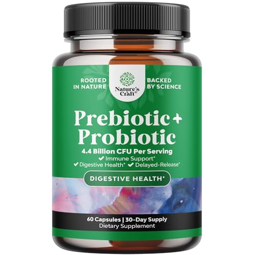 Prebiotics and Probiotics Gut Health Supplement - Super Potent Digestive Health Acidophil Natures Craft buy supplements canada