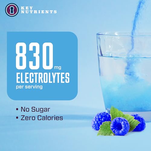 KEY NUTRIENTS Multivitamin Electrolytes Powder No Sugar - Tempting Blue Raspberry KEY NUTRIENTS buy supplements canada