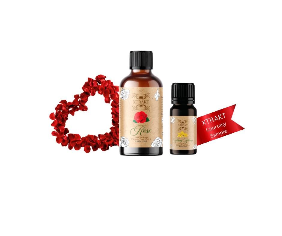 XTRAKT Pure Rose Essential Oil - Therapeutic Grade Aromatherapy Oil for Elegance and Emotional Balance XTRAKT buy supplements canada