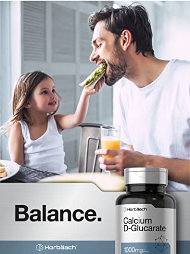 Calcium D-Glucarate 1000mg | 120 Capsules | Non-GMO, Gluten Free Supplement Horbäach buy supplements canada