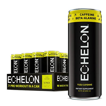 Echelon Pre-Workout Energy Drink - 12-Pack, Yuzu Cayenne - Peak Performance Echelon buy supplements canada