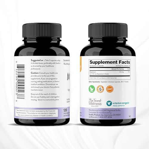Sandhu's Magnesium Citrate Highly Absorbable Gluten, Soy Diary Free No Fillers Sandhu's buy supplements canada
