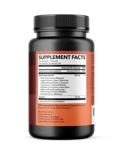HAVASU NUTRITION Night Time Fat Burner Pills with Apigenin | 50mg | 60 Count HAVASU NUTRITION buy supplements canada