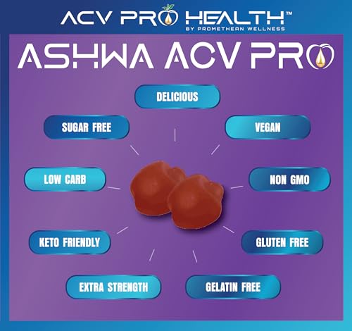 Ashwa ACV Pro Health - Sugar Free Apple Cider Vinegar Gummies, Ashwagandha Gummies Promethean Wellness buy supplements canada