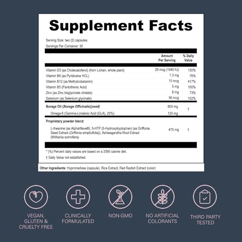 LOONI Balance Beam Mood Complex Supplement | PMS Relief with Ashwagandha, Vitamin B12 L·OONI buy supplements canada