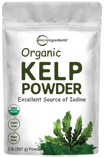 Organic Kelp Powder Supplement, 2lbs | Sustainably US Grown, Raw Ascophyllum Nodosum Micro Ingredients buy supplements canada