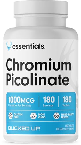 Bucked Up Chromium Picolinate 1000mcg Per Serving, Bucked Up Essentials (180 Servings Bucked Up buy supplements canada