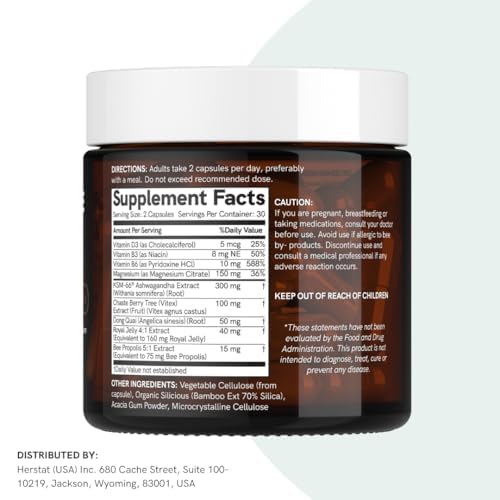 Dr Sosnowski's Hormone Balance | Multivitamin for Women to Support Hormonal Regulation, Energy, Mental Clarity & Skin | Bee Propolis, Ashwagandha, Dong Quai, Magnesium, B6 Vitamins | 60 Capsules Dr Sosnowski's buy supplements canada
