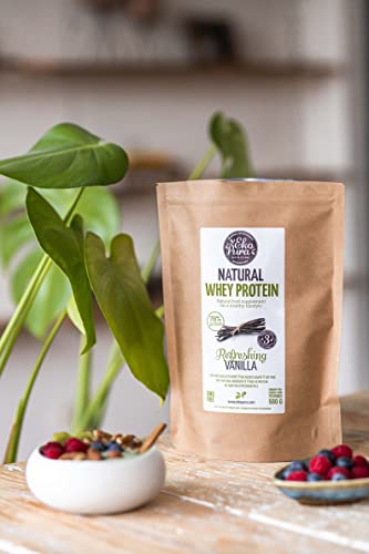 Ekopura Natural Whey Protein - Vanilla - 500g | 78% Protein | 100% Natural Grass Fed Whey Ekopura buy supplements canada