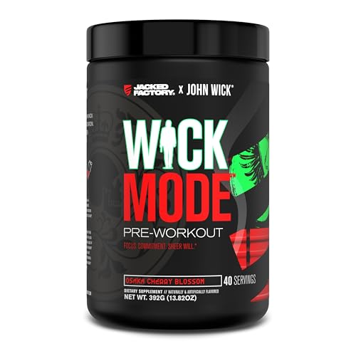 Jacked Factory X John Wick - Wick Mode Pre Workout Powder - Intense Energy, Battle-Rea Jacked Factory buy supplements canada