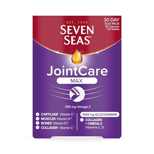 Seven Seas JointCare Max, With High-Strength Glucosamine plus Omega-3, Collagen Seven Seas buy supplements canada