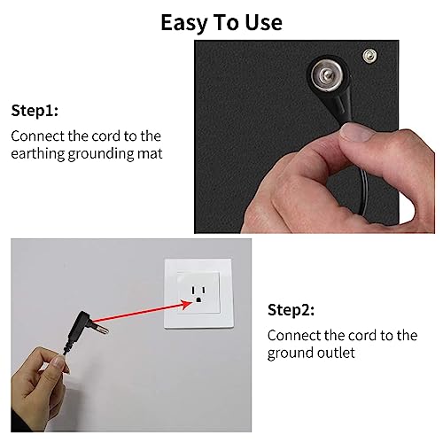 EOHELGRO Grounding Mat Kit, Grounding Mats with 15 Foot Cord, Foot Pad/Computer Mouse Mat EOHELGRO buy supplements canada