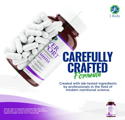 1 Body Liver Support: Twin Pack - 60 Capsules Each - Milk Thistle 1 Body buy supplements canada