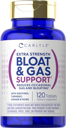 Carlyle Bloat & Gas Support for Men & Women | 120 Tablets | Extra Strength Pills | Supplement Carlyle buy supplements canada