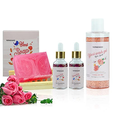 Yoni Wash & Yoni Oil & Yoni Soap for Women Set, 5.29oz Yoni Soap Bar, 2 * 30ml Feminine Oil, 6.7 fl.oz yonisayo buy supplements canada