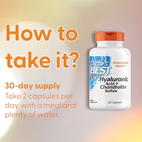 Doctor's Best, Hyaluronic Acid with Chondroitin Sulphate and Collagen, 60 Capsules, Gluten Free, SOYA Free Doctor's BEST buy supplements canada