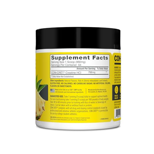 CON-CRET Creatine HCl Powder | Supports Muscle, Cognitive, and Immune Health ProMera Sports buy supplements canada
