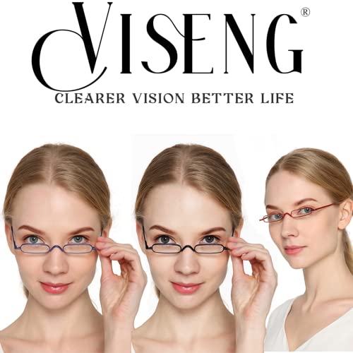 Viseng 2 Pairs Slim Pocket-Sized Metal Reading Glasses: Your Stylish Travel Companion Viseng buy supplements canada