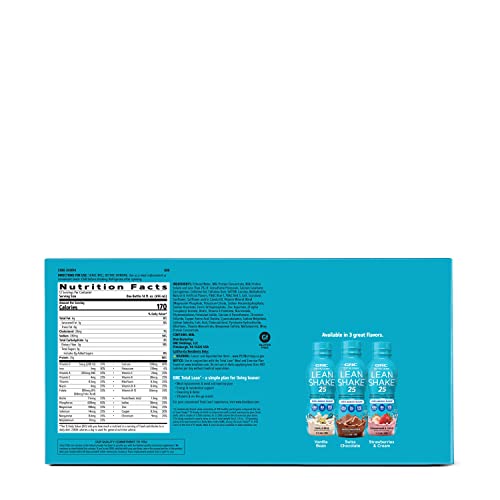 GNC Total Lean Lean Shake 25 - Strawberries and Cream - 12 Bottles GNC buy supplements canada