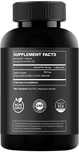 Saffron Supplements - 100% Pure Saffron Extract Mood Enhancer for Women and Men ZuvaLabs buy supplements canada