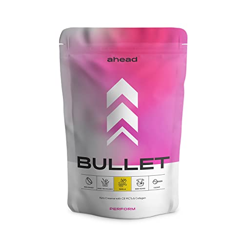 ahead BULLET | C8 MCT Powder with Collagen Powder - Vanilla - 300g - Perfect for Bulletproof Coffee ahead buy supplements canada