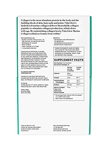 Vida Glow Marine Collagen Powder Sachets Original Vida Glow buy supplements canada