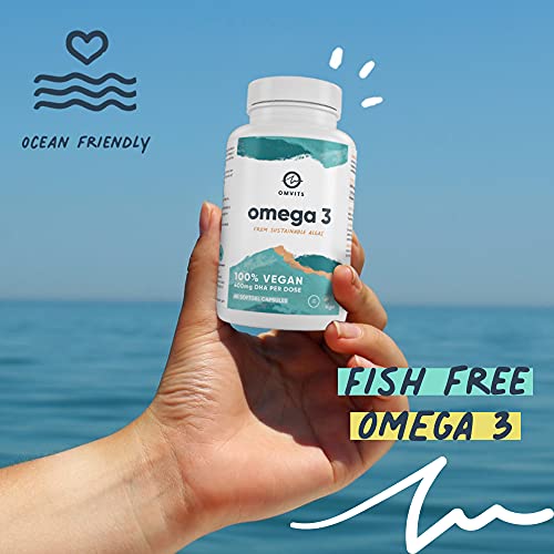 Omvits Vegan Omega 3 DHA from Algae Oil 1000mg - 60 Softgel Capsules with Vitamin E Omvits buy supplements canada
