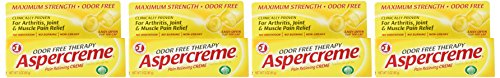 Aspercreme Maximum Strength Pain Relief Cream with Aloe 3 oz. (Pack of 4) for Arthritis Joint & Muscle Pain Aspercreme buy supplements canada