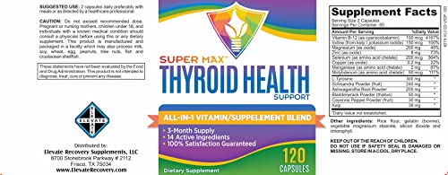 3-Month Thyroid Support Supplement (All-in-1 Formula) with 14 Active Ingredients Elevate Recovery Supplements buy supplements canada