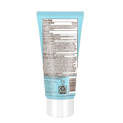 Babo Botanicals Sensitive Baby Mineral Sunscreen Lotion SPF50 - Natural Zinc Oxide - Face & Body - Fragrance-Free - Water-Resistant Babo Botanicals buy supplements canada